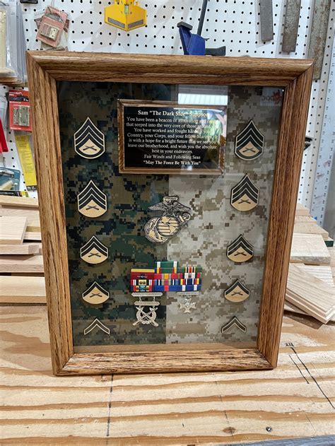 wood boxes to put army metals in|military shadow boxes.